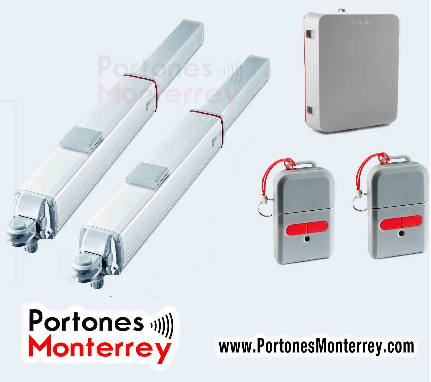 Erreka Vulcan Brazo Corto – Para puertas abatibles de hasta 4m Uso continuo 220Volts – Ideal para fraccionamientos-2